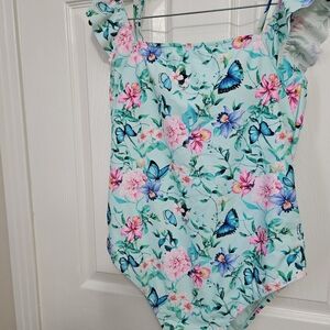 Nanette Lepore Turquoise Floral Swimsuit